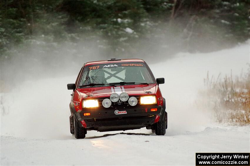 Nino Ortega / Neil CarlinSchauer VW GTI on SS3.