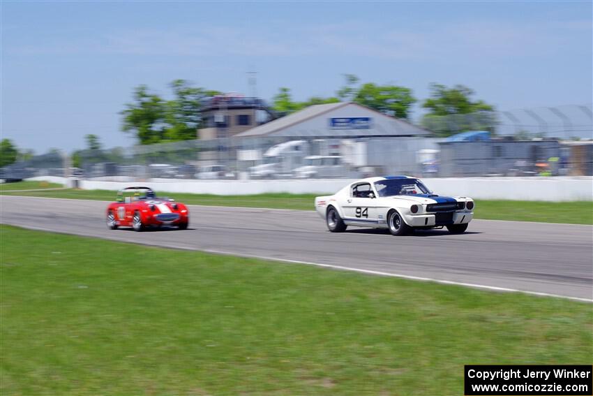 Brian Kennedy's Ford Shelby GT350 and John Daniels, Jr.'s Austin-Healey Sprite