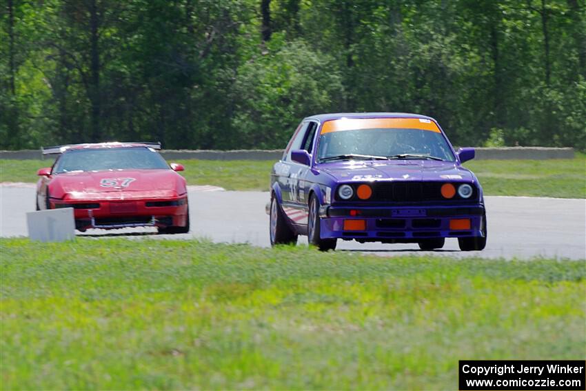 Dave LaFavor's ITS BMW 325is and Tom Fuehrer's SPO Chevy Corvette