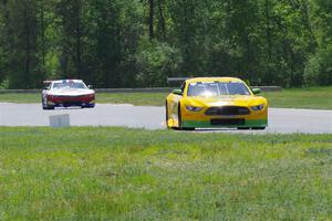 Matt Gray's GT-2 Ford Mustang and Patrick Utt's GT-2 Chevy Camaro