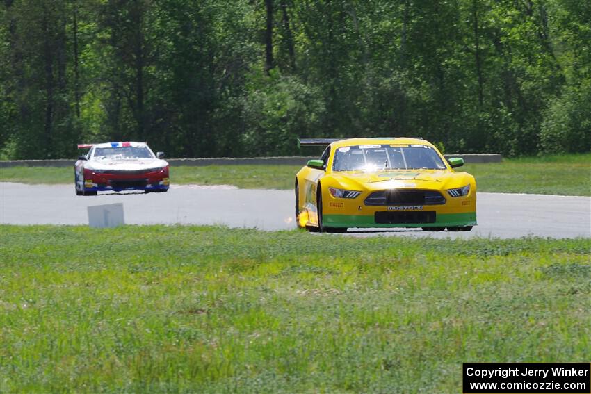 Matt Gray's GT-2 Ford Mustang and Patrick Utt's GT-2 Chevy Camaro