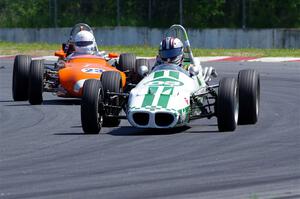 Murray Burkett's Chinook Mk IX Formula Ford and Helmut Friedrich's Caldwell D9 Formula Ford