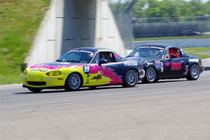 Ethan Jacobs' and Samantha Silver's Spec Miata Mazda Miatas