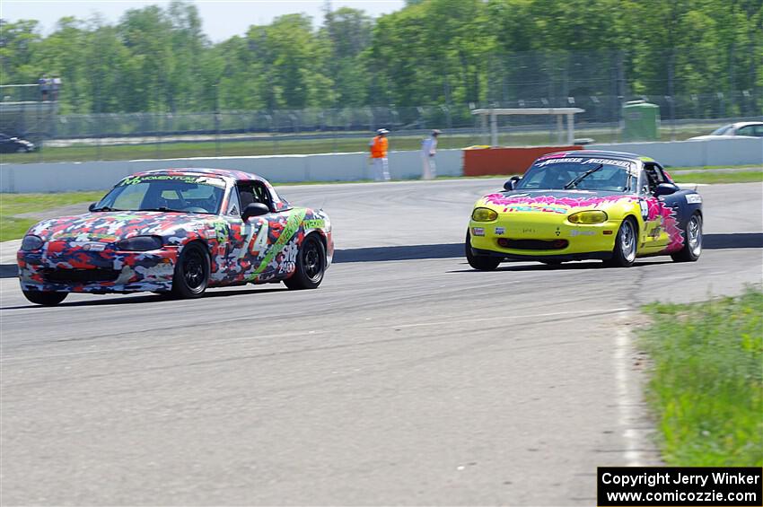 Chris Craft's and Ethan Jacobs' Spec Miata Mazda Miatas