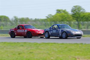 Aaron Jongbloedt's and Josh Jablonski's Spec Miata Mazda Miatas