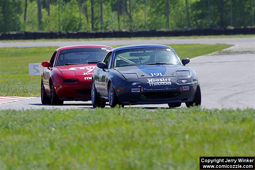 Aaron Jongbloedt's and Josh Jablonski's Spec Miata Mazda Miatas