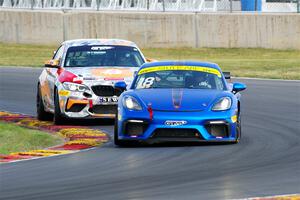 Kevin Maxim's Porsche Cayman Clubsport and Adam Gleason's BMW M2 CS