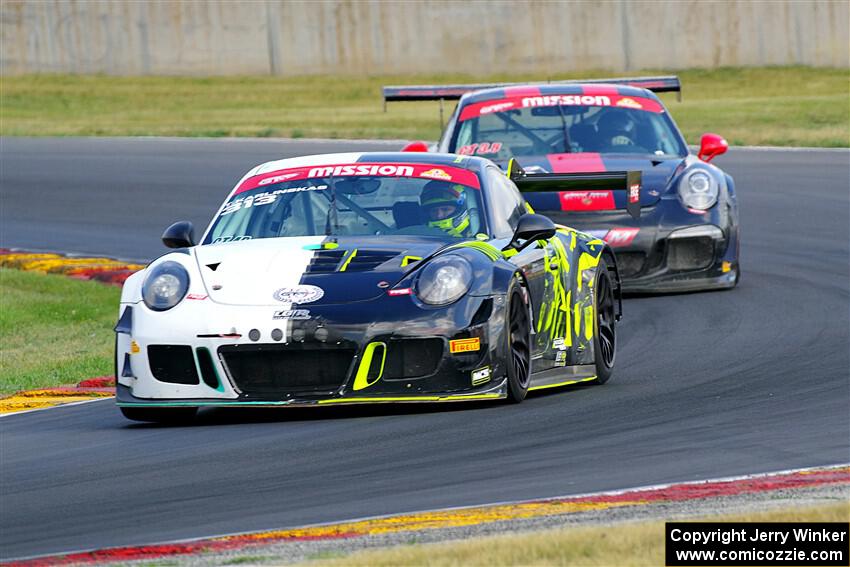 Tadas Karlinskas' and Nathan Byrd's Porsche GT3 Cups