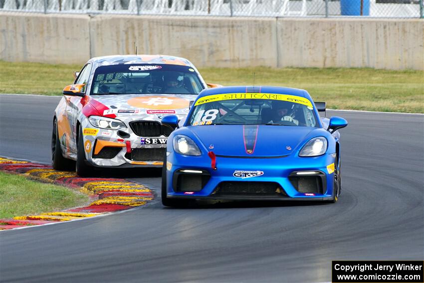 Kevin Maxim's Porsche Cayman Clubsport and Adam Gleason's BMW M2 CS