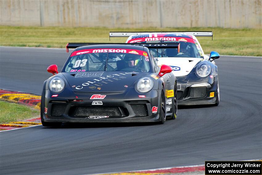 Marcel Fayen's and Tomas Ballester's Porsche GT3 Cups