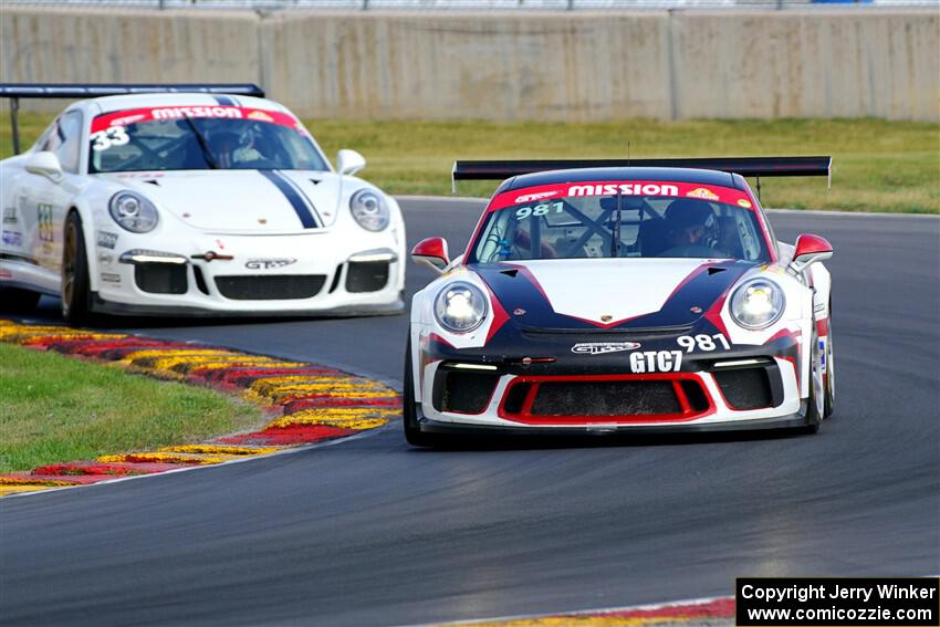 David Willens' and John Bleazard's Porsche GT3 Cups