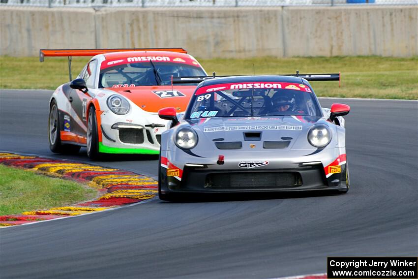 Geoff Isringhausen, Sr.'s and Robert Wisen's Porsche GT3 Cups