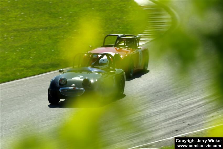 Phil Schaefer's and Tom Daly's Austin-Healey Sprites