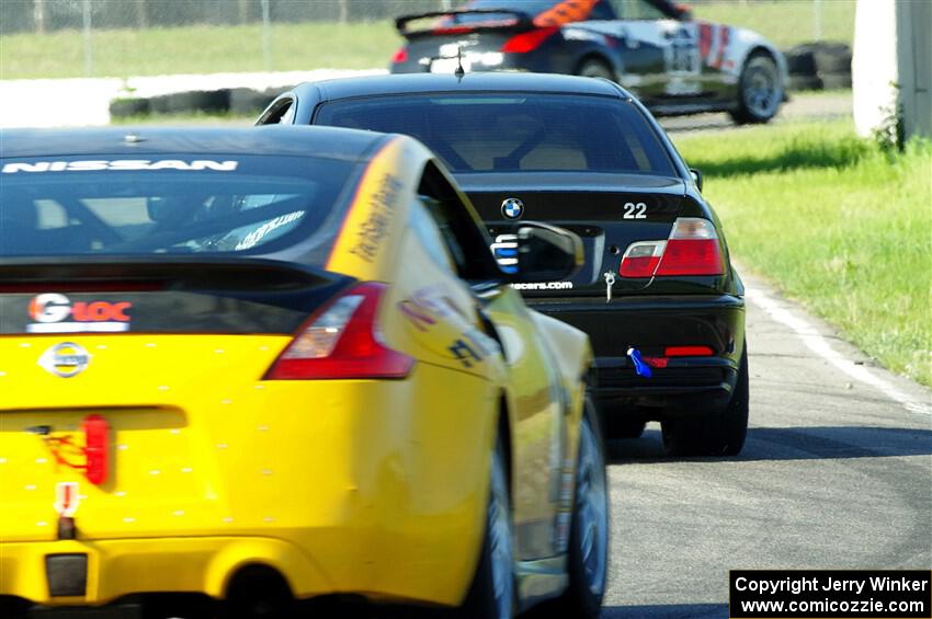 Derek Wagner's T3 BMW 330 and James Berlin's T3 Nissan 370Z