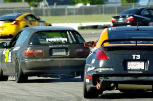 Mark Utecht's ITE-2 Honda Civic and Patrick Price's T3 Nissan 350Z