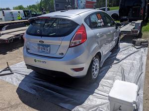 John Wolff / Boyd Smith Ford Fiesta before the event.