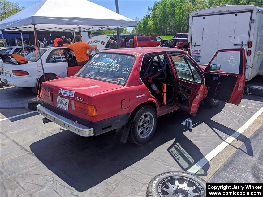 Levi Johnson / Matt Nykanen BMW 325e before the event.