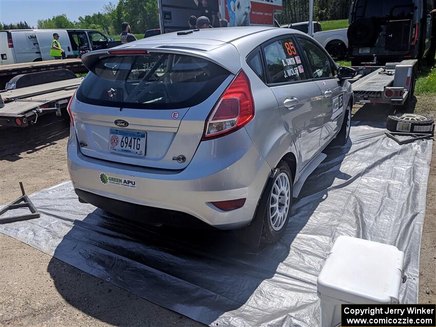 John Wolff / Boyd Smith Ford Fiesta before the event.