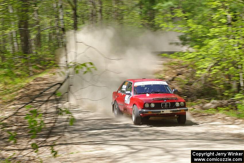 Levi Johnson / Matt Nykanen BMW 325e on SS1, Parkway I.