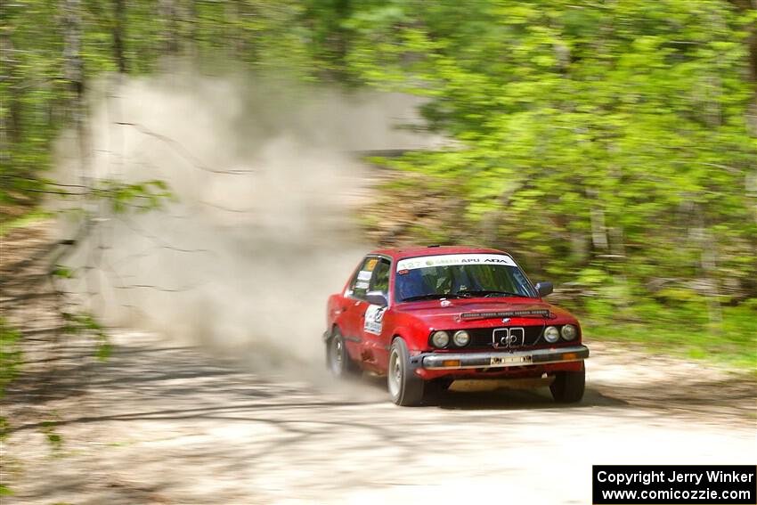 Levi Johnson / Matt Nykanen BMW 325e on SS1, Parkway I.