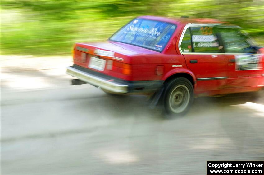 Levi Johnson / Matt Nykanen BMW 325e on SS1, Parkway I.