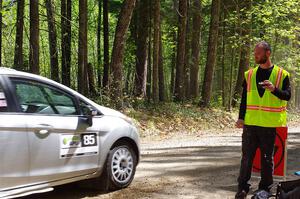 John Wolff / Boyd Smith Ford Fiesta leaves the start of SS1, Parkway I.