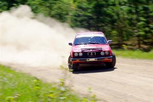 Levi Johnson / Matt Nykanen BMW 325e on SS2, Blue TraiI I.