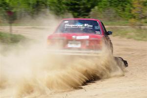 Levi Johnson / Matt Nykanen BMW 325e on SS2, Blue TraiI I.