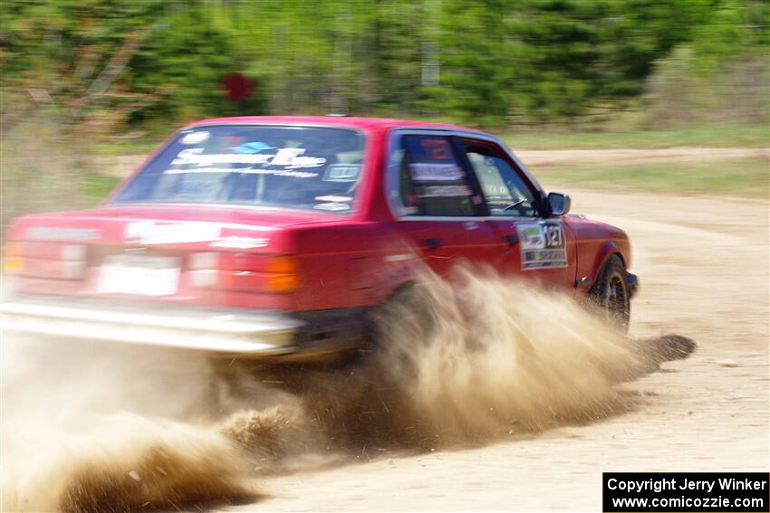 Levi Johnson / Matt Nykanen BMW 325e on SS2, Blue TraiI I.