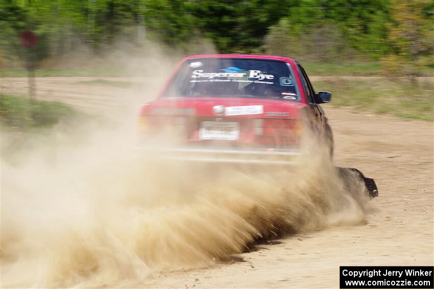 Levi Johnson / Matt Nykanen BMW 325e on SS2, Blue TraiI I.