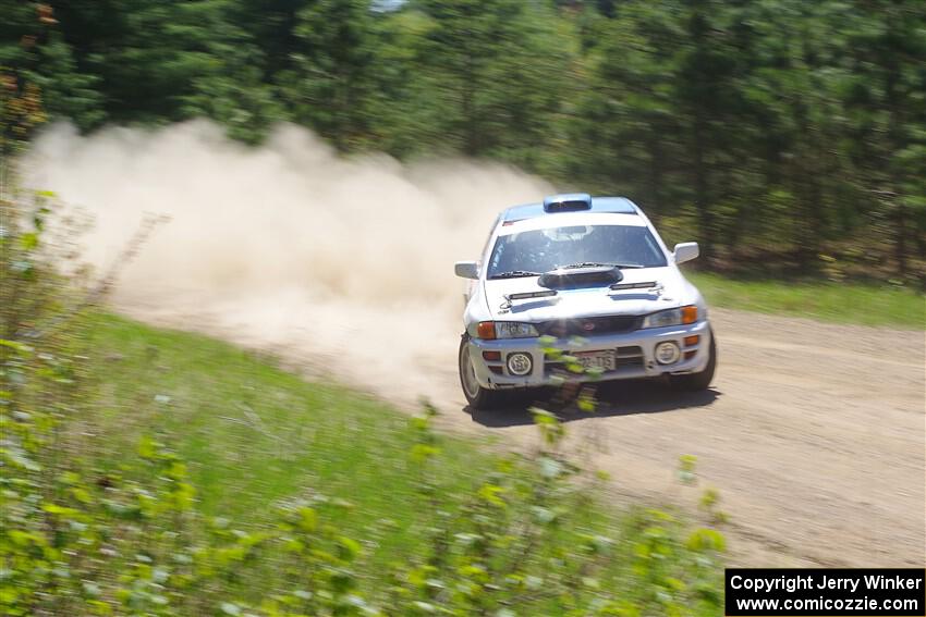 Tyler Matalas / Dustin Sharkozy Subaru Impreza LX on SS2, Blue TraiI I.