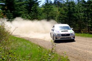 Jamey Randall / Andrew Rausch Subaru WRX on SS2, Blue TraiI I.