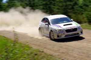 Jamey Randall / Andrew Rausch Subaru WRX on SS2, Blue TraiI I.