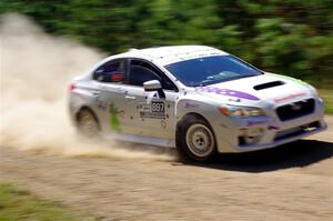 Jamey Randall / Andrew Rausch Subaru WRX on SS2, Blue TraiI I.