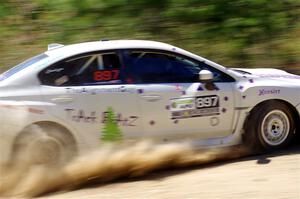 Jamey Randall / Andrew Rausch Subaru WRX on SS2, Blue TraiI I.