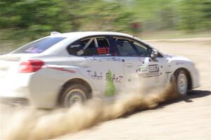 Jamey Randall / Andrew Rausch Subaru WRX on SS2, Blue TraiI I.