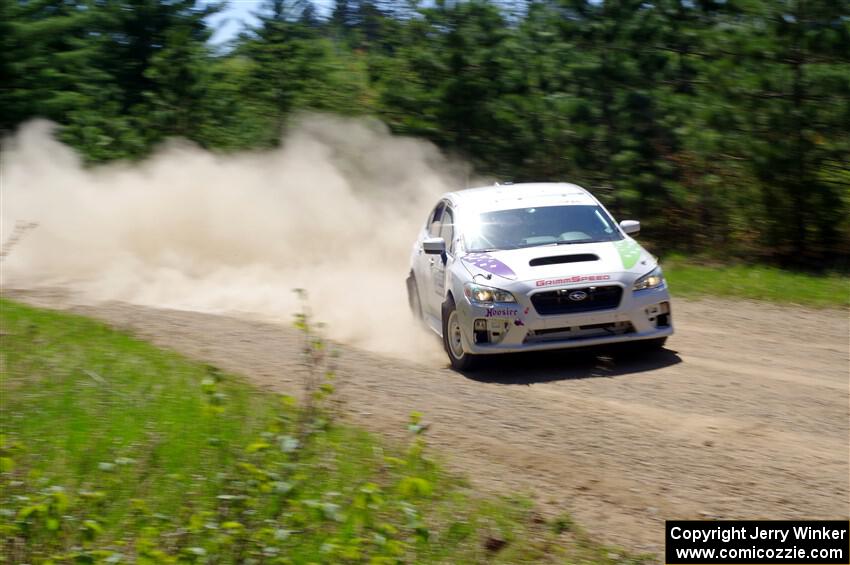 Jamey Randall / Andrew Rausch Subaru WRX on SS2, Blue TraiI I.