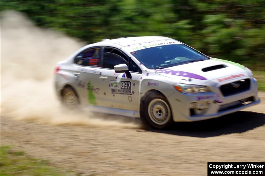 Jamey Randall / Andrew Rausch Subaru WRX on SS2, Blue TraiI I.