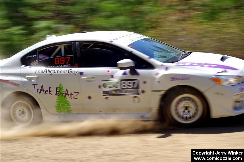 Jamey Randall / Andrew Rausch Subaru WRX on SS2, Blue TraiI I.