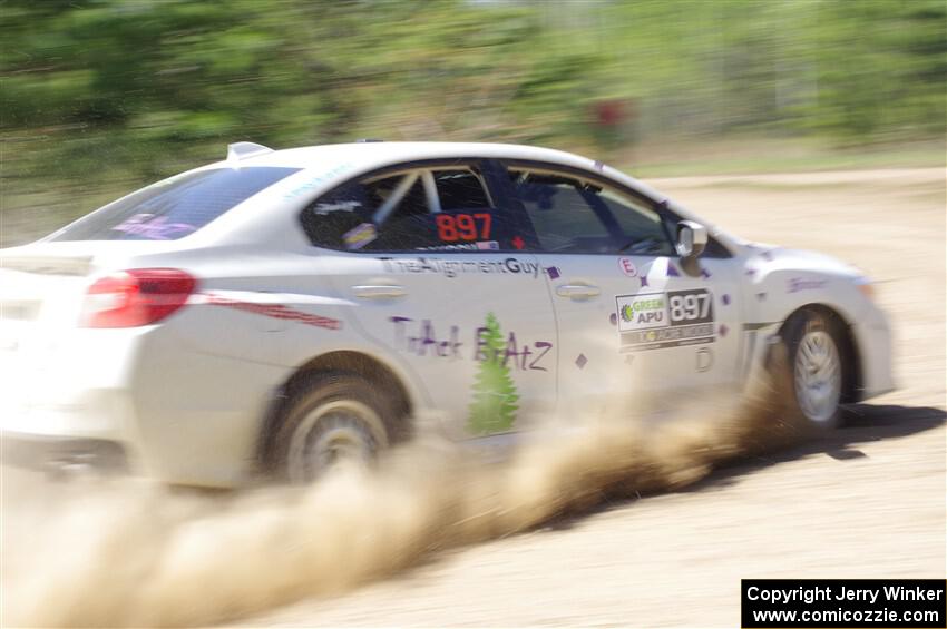 Jamey Randall / Andrew Rausch Subaru WRX on SS2, Blue TraiI I.