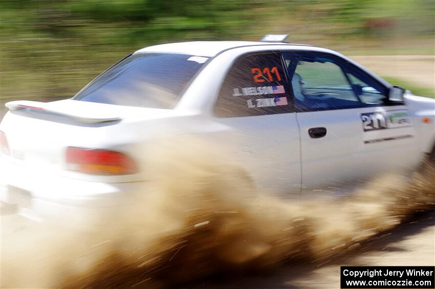 Jack Nelson / Isaac Zink Subaru Impreza on SS2, Blue TraiI I.