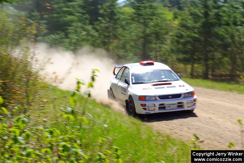 Richard Donovan / Greg Donovan Subaru Impreza on SS2, Blue TraiI I.