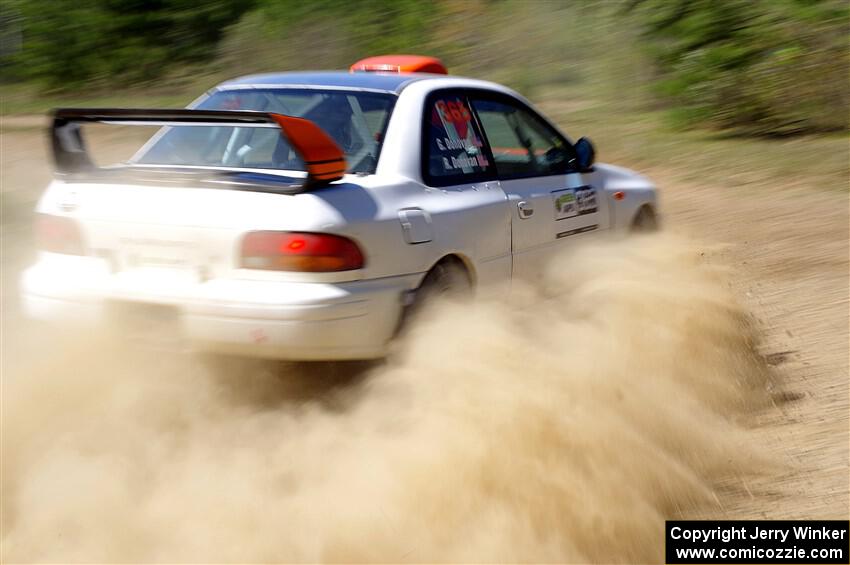 Richard Donovan / Greg Donovan Subaru Impreza on SS2, Blue TraiI I.