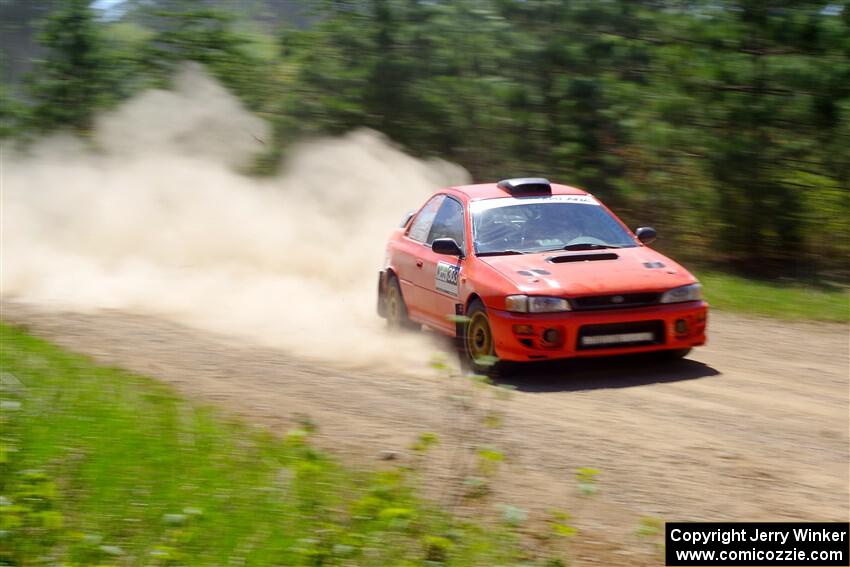 Travis Mattonen / Josh Kemp Subaru Impreza on SS2, Blue TraiI I.