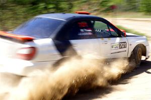 Jason Cook / Maggie Tu Subaru WRX on SS2, Blue TraiI I.