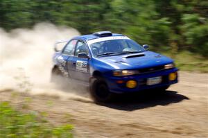 Corey Morris / Josh Nykanen Subaru Impreza on SS2, Blue TraiI I.