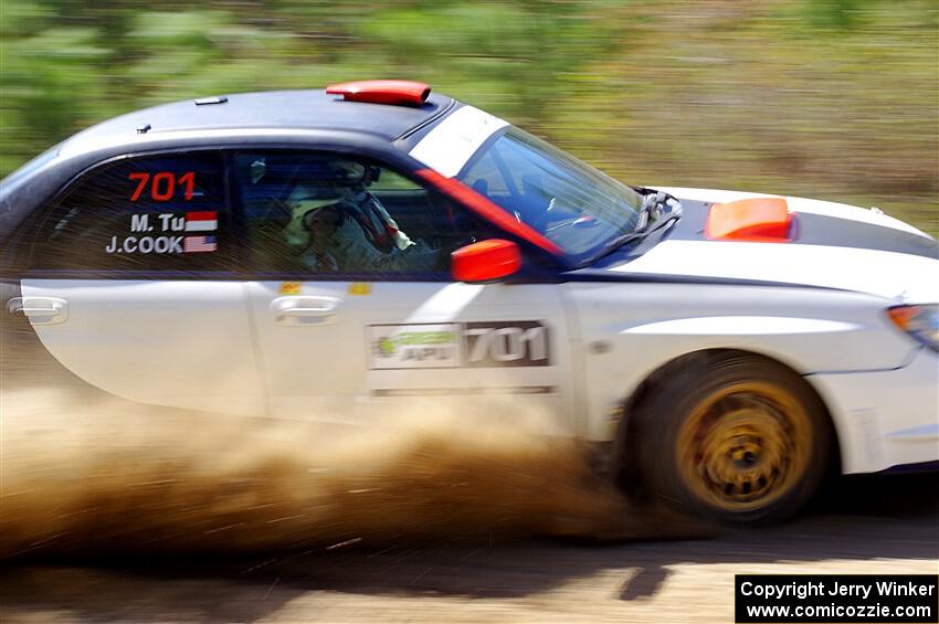 Jason Cook / Maggie Tu Subaru WRX on SS2, Blue TraiI I.