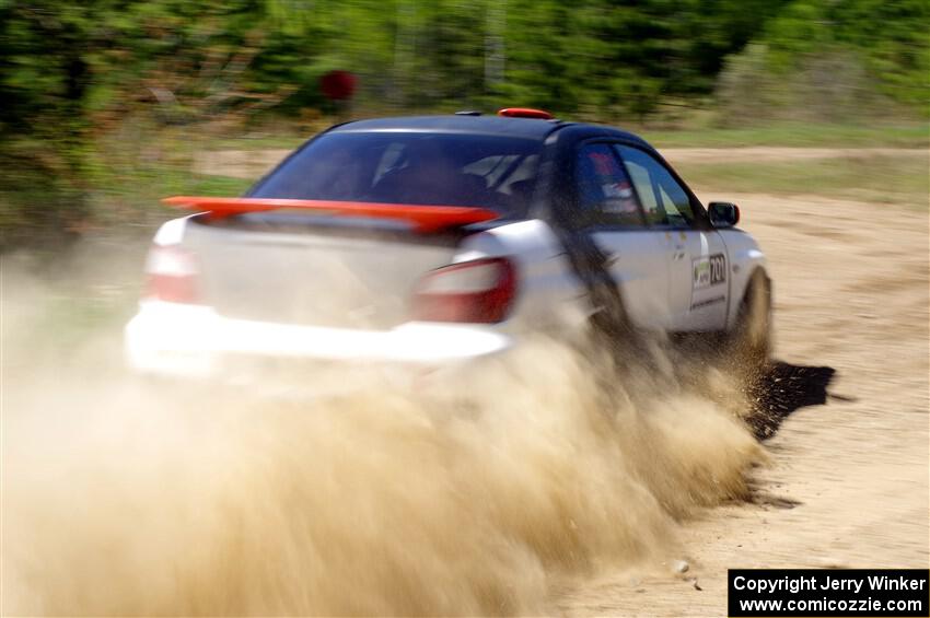 Jason Cook / Maggie Tu Subaru WRX on SS2, Blue TraiI I.