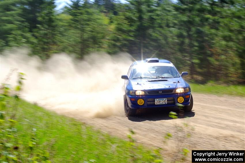 Corey Morris / Josh Nykanen Subaru Impreza on SS2, Blue TraiI I.