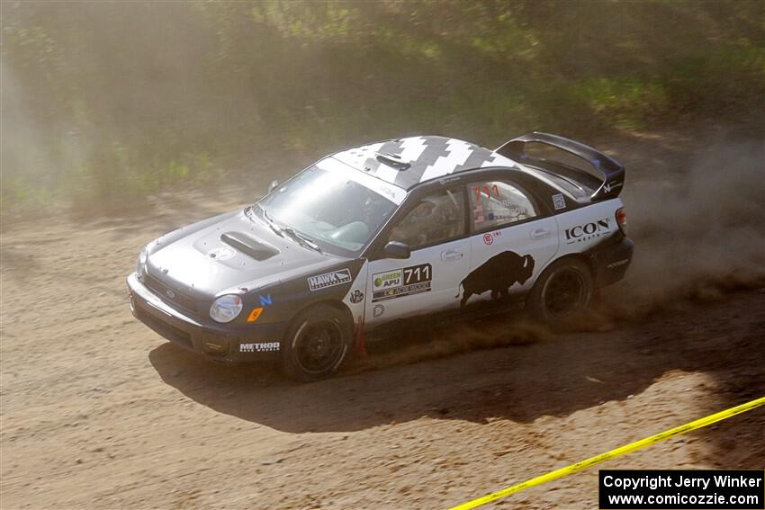 John Farrow / Peter Farrow Subaru WRX on SS4, Parkway II.